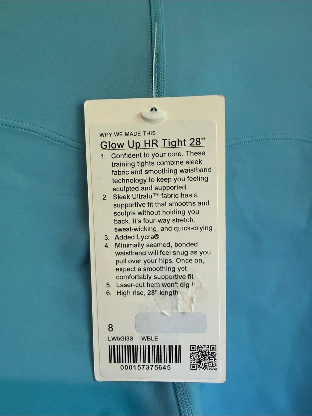 Lululemon Glow Up High Rise Tight Leggings